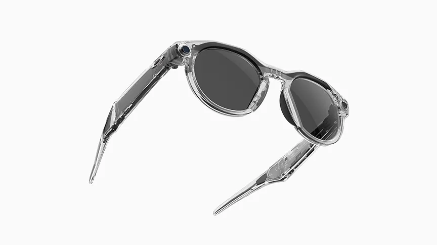 Vista frontale degli occhiali Oakley Meta IA